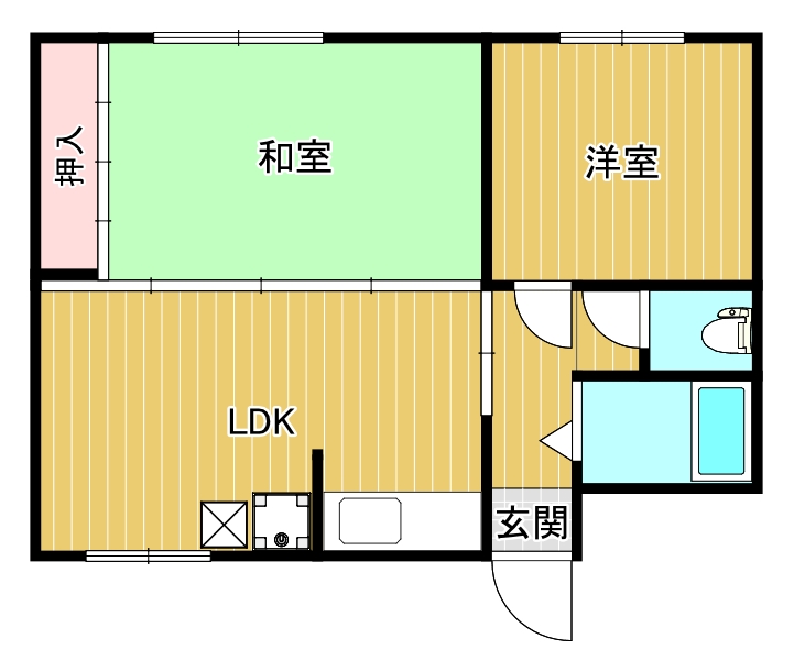 千鳥マンションの間取り写真