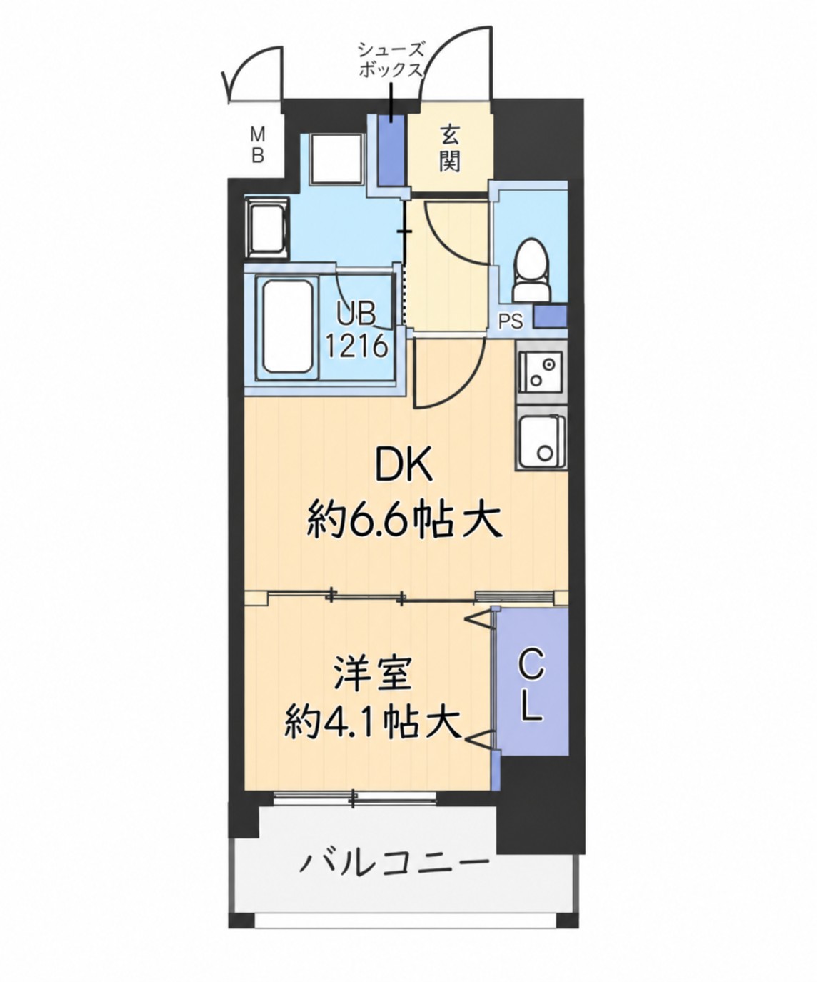 アザレア梅田の間取り写真