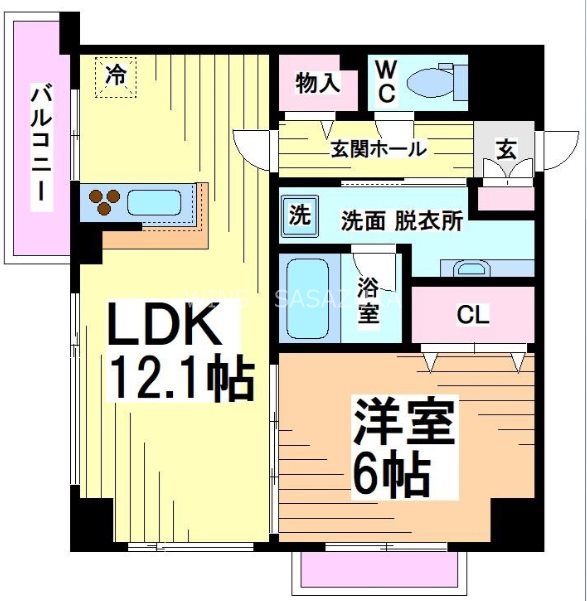 東京メトロ丸ノ内線 方南町駅 徒歩9分 5階建 築8年の間取り写真