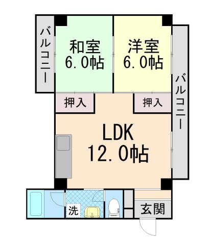 ヴィラ箕面の間取り写真
