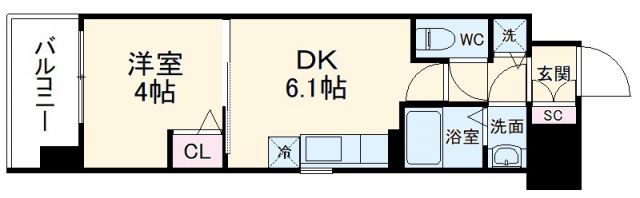 アスヴェル京都太秦の間取り写真