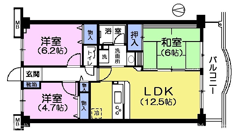 リブェール光が丘の間取り写真