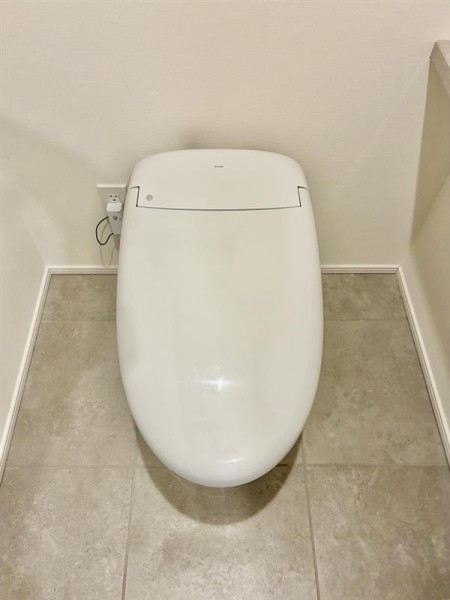 トイレ　落ち着いた色調のトイレです