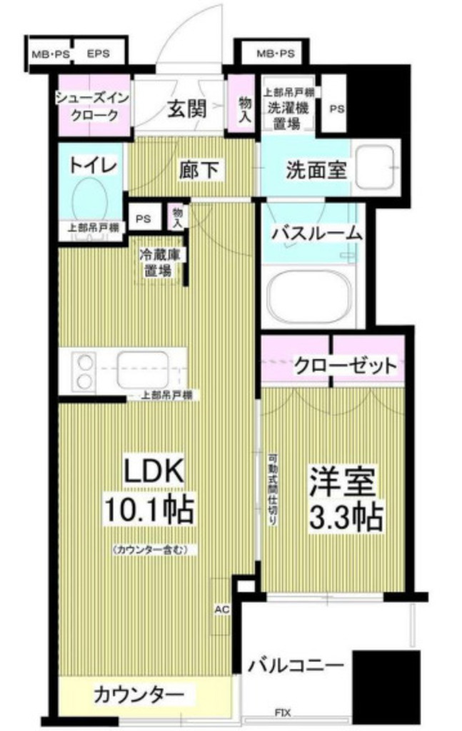 アンビックス神田の間取り写真