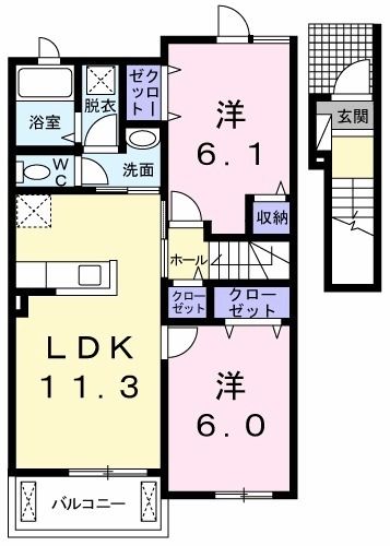 シャルールの間取り写真