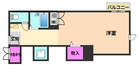 ＪＲ東海道本線 高槻駅 徒歩5分 6階建 築36年の間取り写真