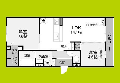 パルク ベルデ 新森の間取り写真