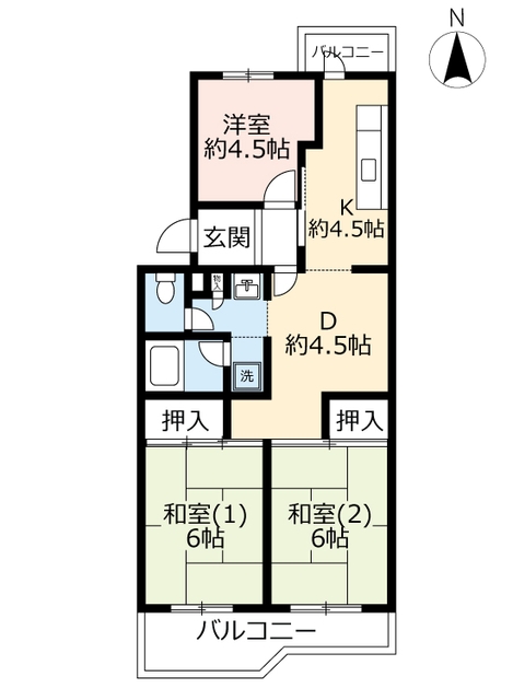 UR西京極の間取り写真