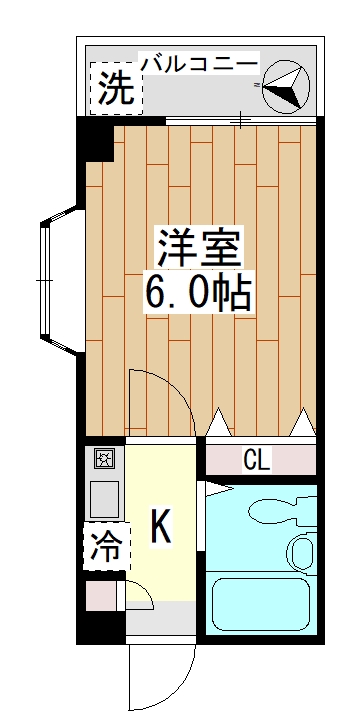 東急大井町線 等々力駅 徒歩3分 4階建 築33年の間取り写真