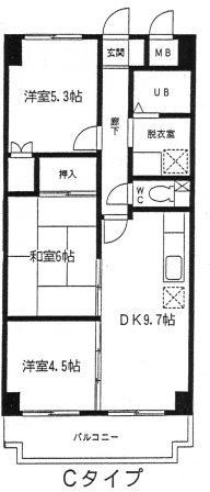 ビラージュ壱番館の間取り写真