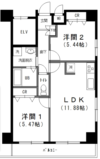 ラフィネジュ赤羽の間取り写真