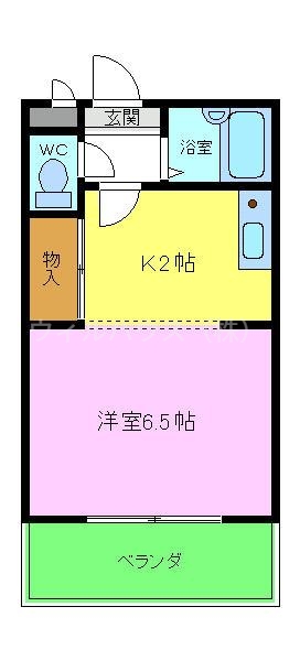 南風マンションの間取り写真