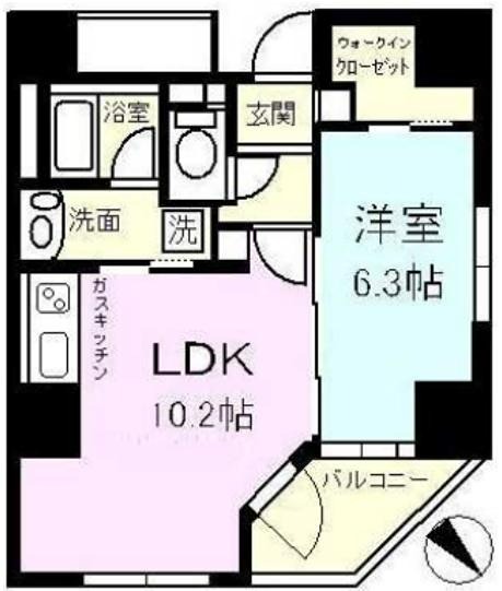 東京メトロ日比谷線 八丁堀駅 徒歩4分 14階建 築29年の間取り写真