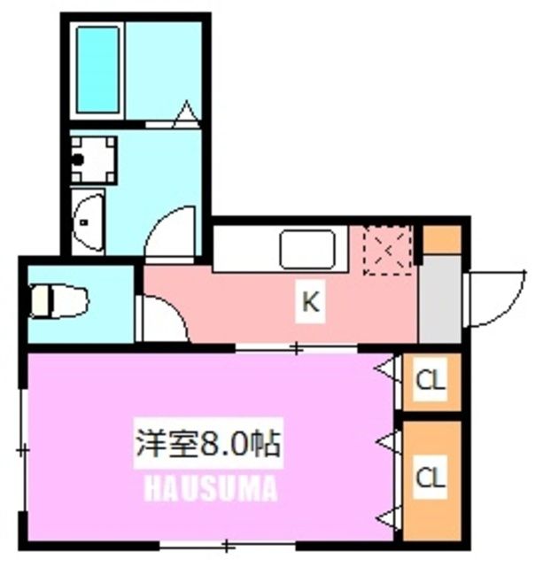 飛鳥メゾンヒラミAの間取り写真