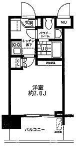 レジディア大森東の間取り写真