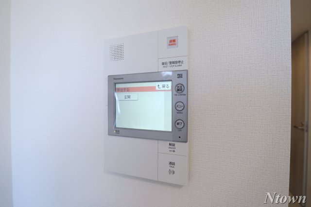 セキュリティ　モニター付きインターホンです