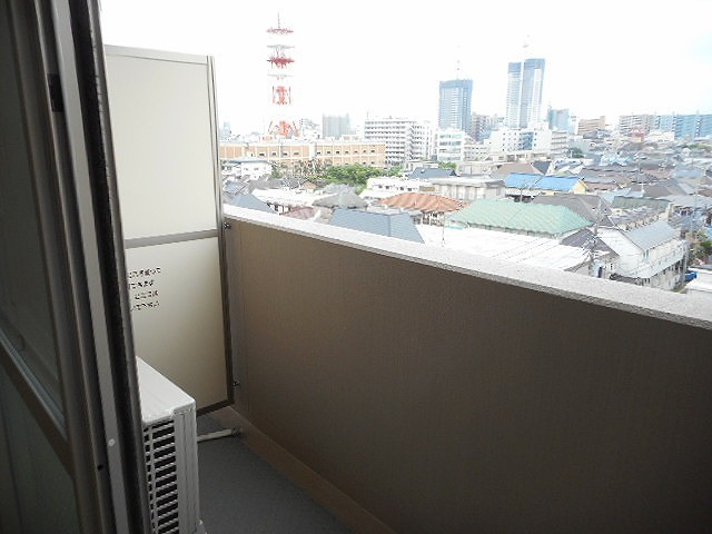 バルコニー　南向きです。