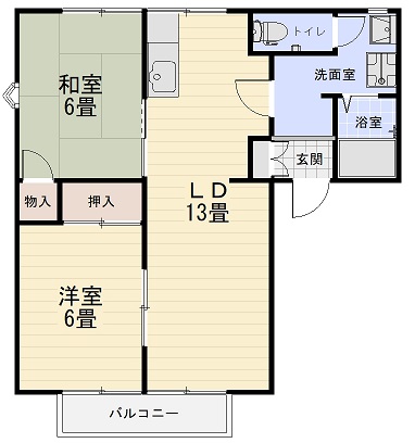 イーストタウンEの間取り