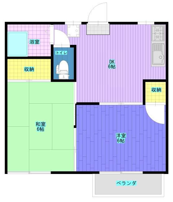 エステート横尾Bの間取り