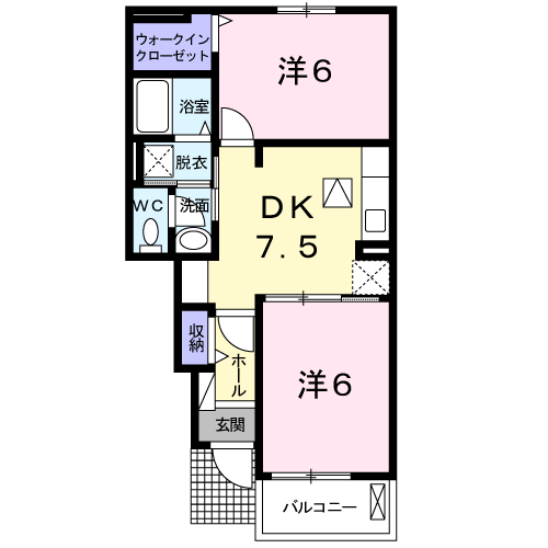 コーポM　Jの間取り