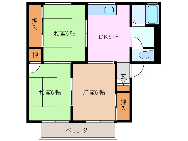 三重県津市新町２（アパート）の賃貸物件の間取り