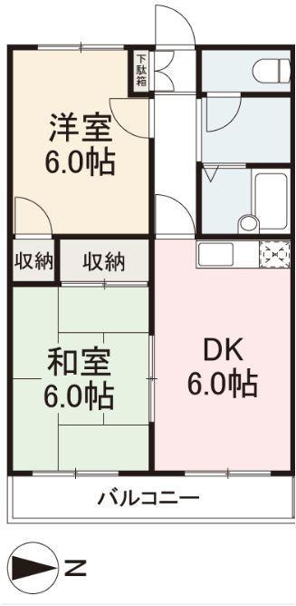 グローリー国分寺の間取り