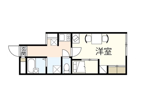 レオパレス眺望の間取り