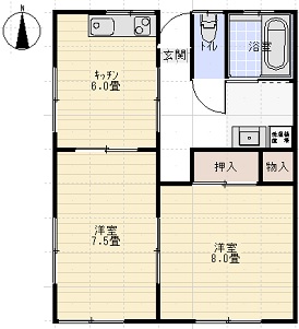 紅葉町コーポの間取り