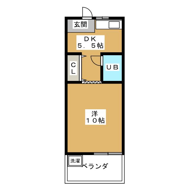 ハイツ木曽路の間取り