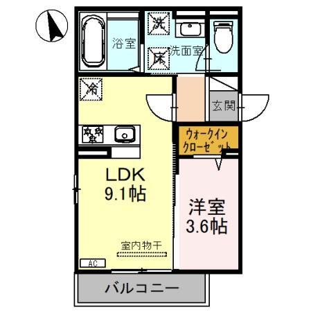 アッシュルーム３６の間取り