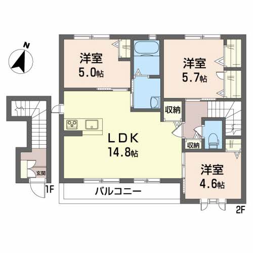 シャーメゾン・アゼリア C棟の間取り