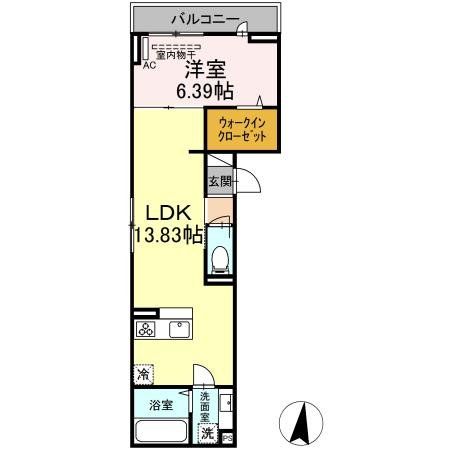 練馬区土支田のアパートの間取り