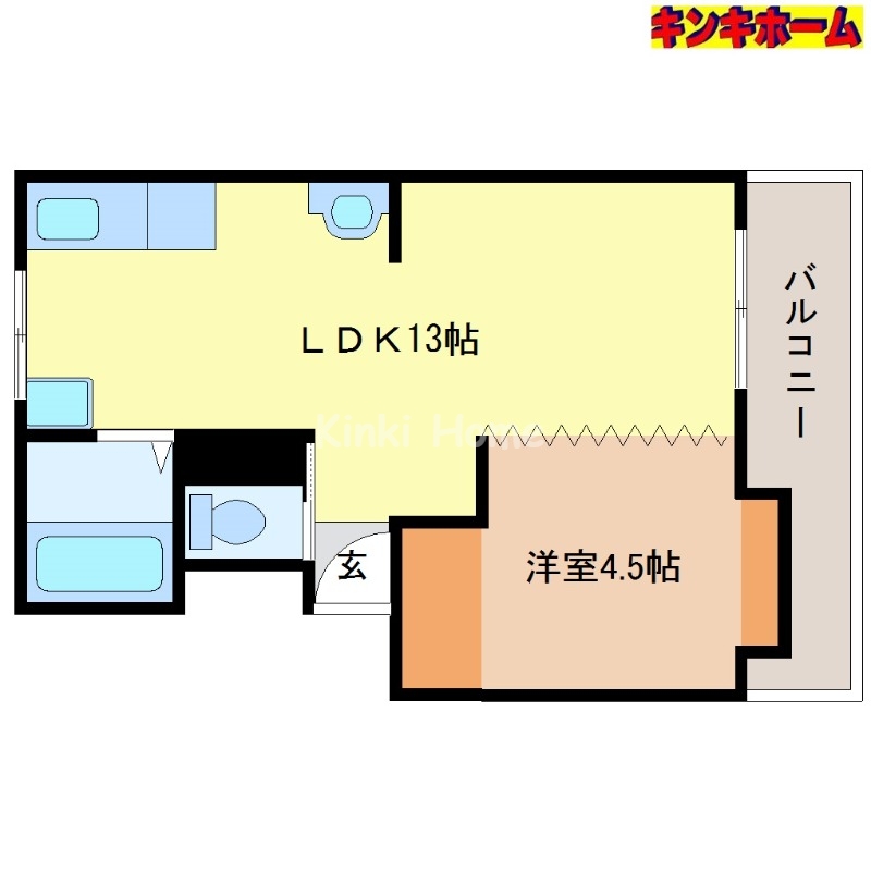 和歌山市布施屋のマンションの間取り