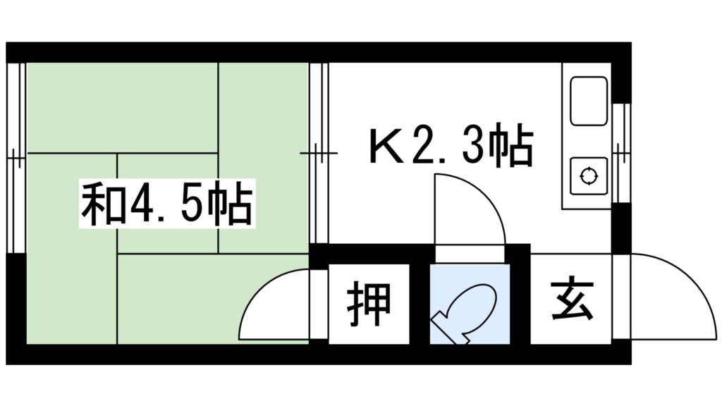 あすか荘の間取り