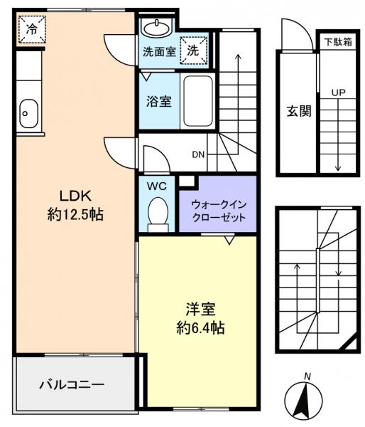 サニーヒルレオIの間取り