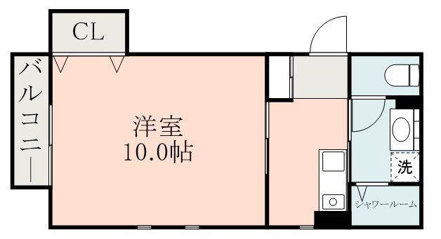 鹿児島市武のアパートの間取り