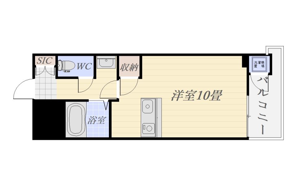 【リバービュー１０２の間取り】