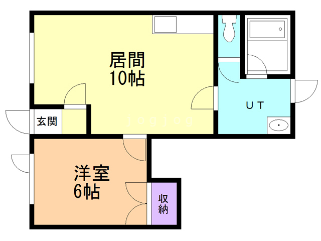 【白老マンションの間取り】