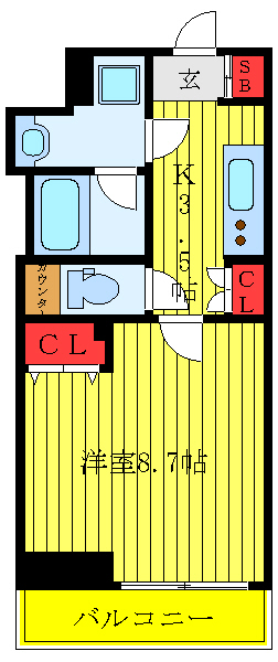 【アヴァンツァーレ文京本駒込の間取り】