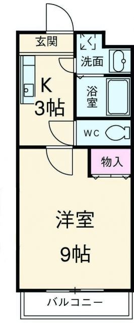 湖西市新居町中之郷のマンションの間取り