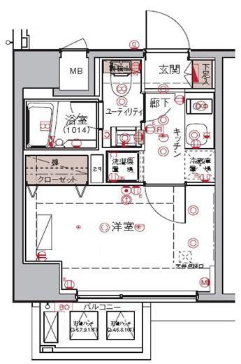 ハーモニーレジデンス大森ＷＥＳＴの間取り