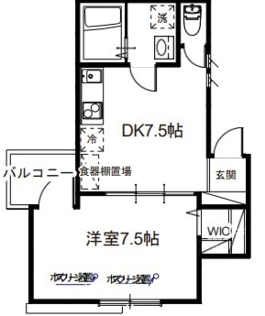 ＭＥＬＤＩＡ江北IIの間取り