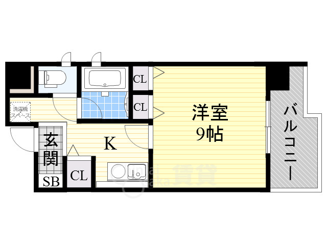 シャルマン新大阪の間取り