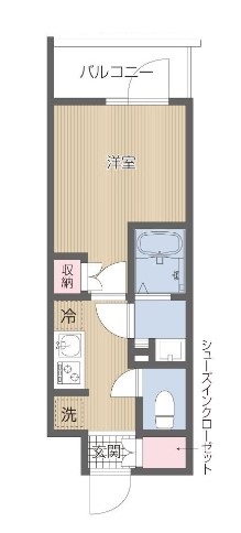 東村山市栄町のマンションの間取り