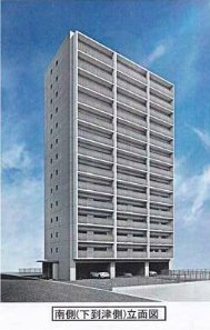 【田町賃貸ビル（仮）の建物外観】