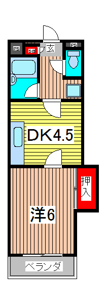 ベルシャトウ西浦和の間取り