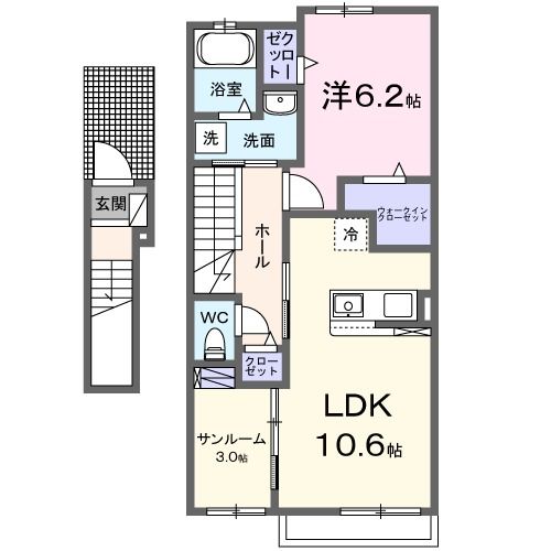 ベルウッド八街Iの間取り