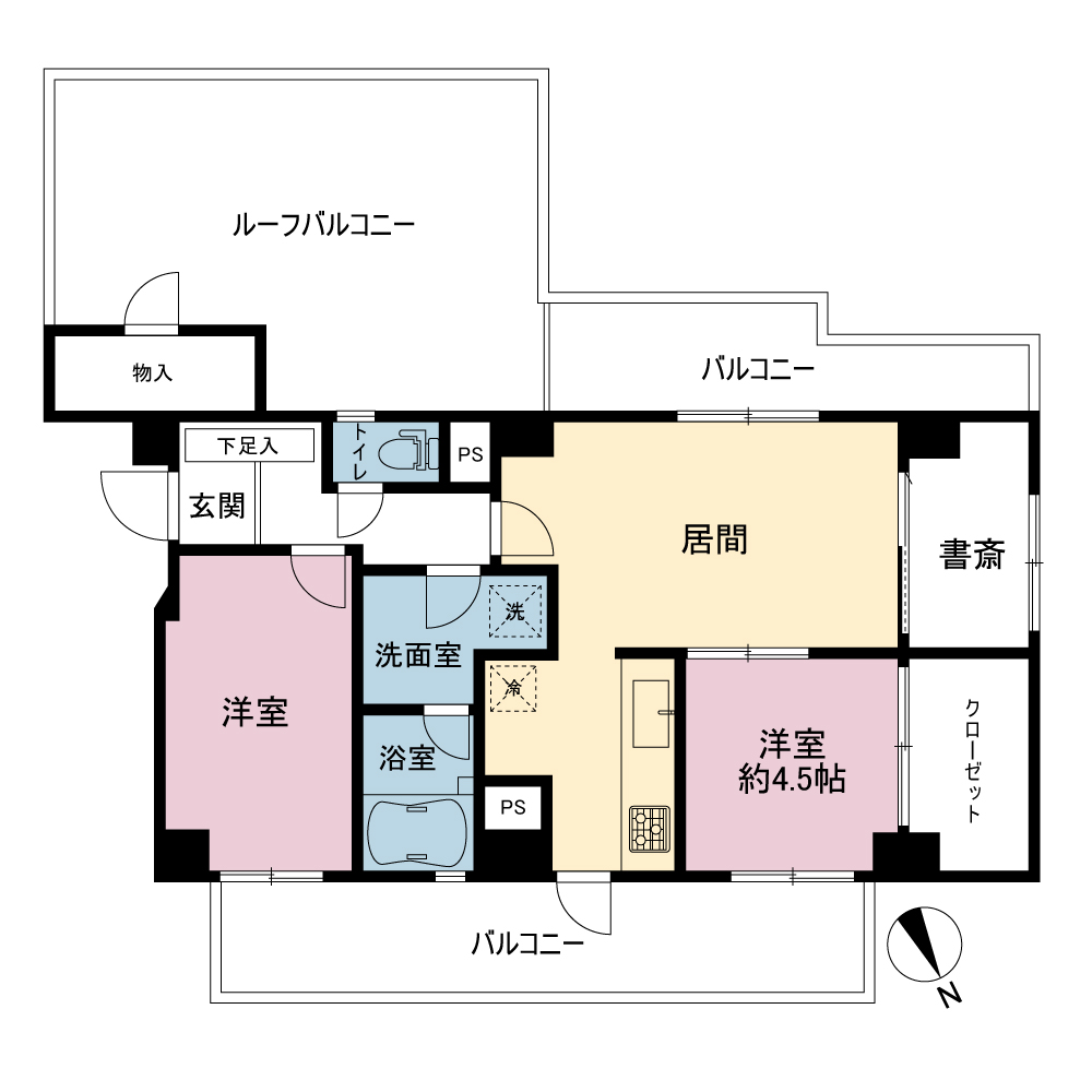 オーベル鎌倉植木の間取り