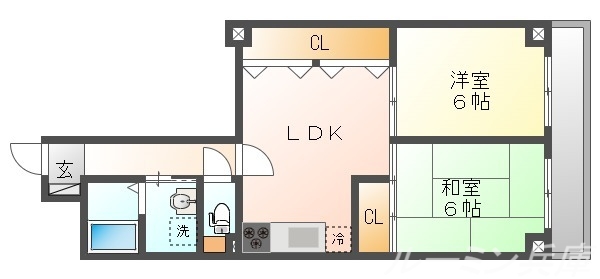 ラフレイズ本町の間取り