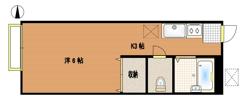 サンハイツ南台の間取り